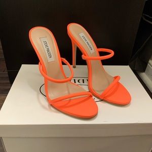 Brand New Steve Madden Bright Orange Heels